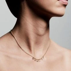 Pilgrim Regina Seven Mini Stars Gold Pendant Necklace