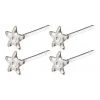 Pilgrim Regina Mini Star Stud Silver Earrings Two Pack Accessories