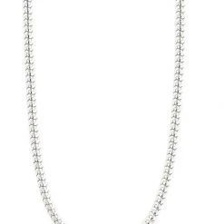 Pilgrim Accessories Talia Flat Snake Chain Silver Necklace