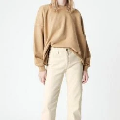 Mavi Barcelona Antique White High Wide Denim Jean Fashion