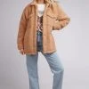 All About Eve Gemma Tan Teddy Shacket Fashion