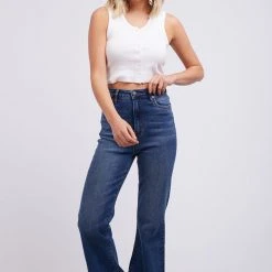 All About Eve Marley Flare Heritage Blue Denim Jean Fashion