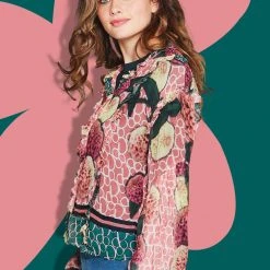 Coop Whatever Frill Be Pink Zinnia Garden Blouse Fashion 8 Coop Whatever Frill Be Pink Zinnia Garden Blouse Fashion