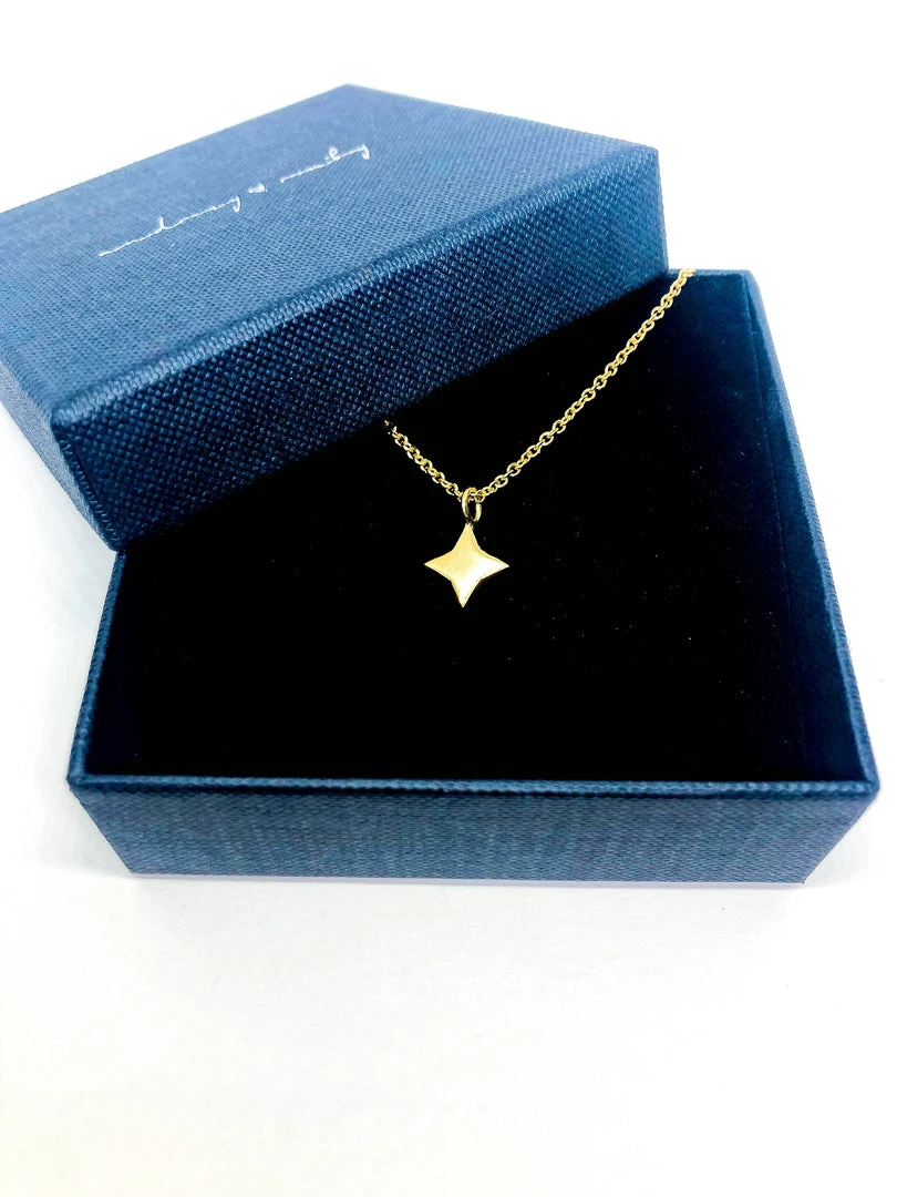Audrey Loves Ruby Square Star Necklace 4 Audrey Loves Ruby Square Star Necklace