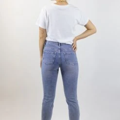 Among The Brave Stella Light Blue Slim Leg Denim Jean