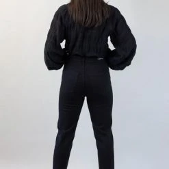 Among The Brave Rio Black Relaxed Straight Leg Jean