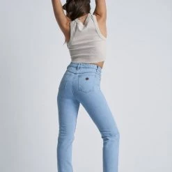 Abrand Jeans Fashion A 94 High Slim Walk Away Pale Blue Denim Jean