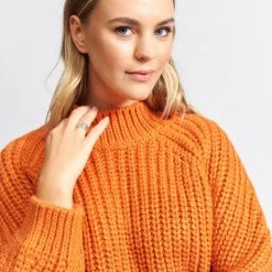 We Are The Others The Chunky Orange Knit Fashion