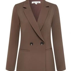 Ivy + Jack Mason Truffle Crepe Boyfriend Blazer