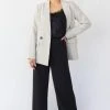 Among The Brave Instinct Black Soft Stretch Back Wide Leg Pant Fashion