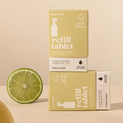 Good Change Kitchen Cleaner Citrus 3 Pack Refill Concentrate Cleaning Tablet Table & Kitchen