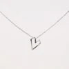 Federation Open Heart Necklace Sterling Silver