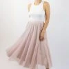 Ivy + Jack Fashion Muse Blush Tulle Layered Midi Skirt 2 Ivy + Jack Fashion Muse Blush Tulle Layered Midi Skirt