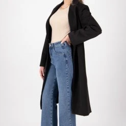 Drama The Label Money Black Long Coat