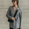 Ivy + Jack Fashion Mason Light Grey Check Boyfriend Blazer 1 Ivy + Jack Fashion Mason Light Grey Check Boyfriend Blazer