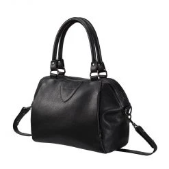Status Anxiety Accessories Force Of Being Black Leather Handbag