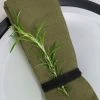 Kerridge 100% Linen Napkin Set Of 4 Olive Green 50 X 50cm Home & Beauty