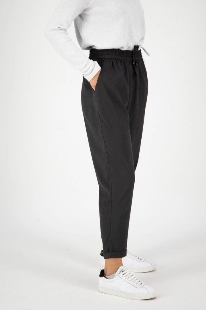 Among The Brave Warrior Black Relaxed Drapey Drawstring Elastic Cuff Pant Fashion 5 Among The Brave Warrior Black Relaxed Drapey Drawstring Elastic Cuff Pant Fashion