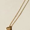 Brie Leon Accessories 925 Robert Spinning Disc Pendant Gold Necklace