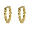 Brie Leon 925 Mini Twist Gold Sleeper Earrings Accessories