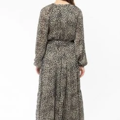 Billie The Label Admiration Khaki Leopard LS Tie Waist Midi Dress Fashion 7 Billie The Label Admiration Khaki Leopard LS Tie Waist Midi Dress Fashion
