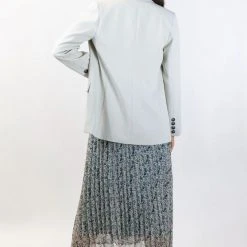 Ivy + Jack Cooper Cloud Textured Crepe Boyfriend Semi Fitted Blazer