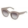 Le Specs Air Heart Oversized Cat Eye Oatmeal Sunglasses Accessories