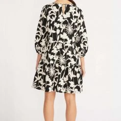 Staple The Label Fashion Alita Black White LS Mini Dress
