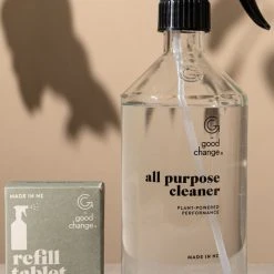 Good Change Table & Kitchen All Purpose Cleaner Moss Reusable Glass Silicon Base Bottle
