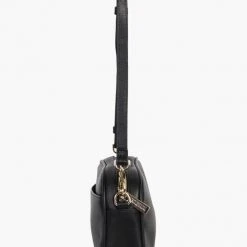 Federation The All Times Black Leather Cross Body Gold Hardware Bag