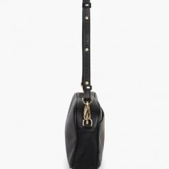 Federation The All Times Black Leather Cross Body Gold Hardware Bag