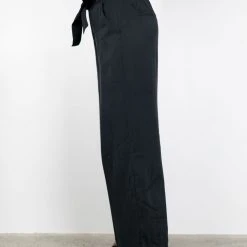 Among The Brave Fashion City Black Rayon Flat Front Pant