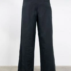 Among The Brave Fashion City Black Rayon Flat Front Pant