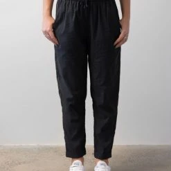 Among The Brave New Love Black Drawstring Drapey Cuffed Pant Fashion