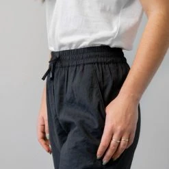 Among The Brave New Love Black Drawstring Drapey Cuffed Pant Fashion 14 Among The Brave New Love Black Drawstring Drapey Cuffed Pant Fashion