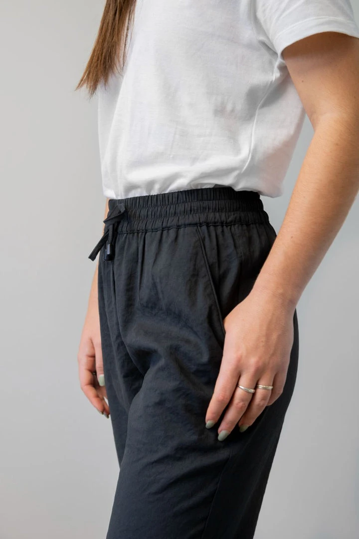 Among The Brave New Love Black Drawstring Drapey Cuffed Pant Fashion 8 Among The Brave New Love Black Drawstring Drapey Cuffed Pant Fashion