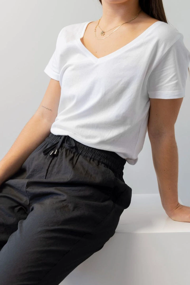 Among The Brave New Love Black Drawstring Drapey Cuffed Pant Fashion 7 Among The Brave New Love Black Drawstring Drapey Cuffed Pant Fashion