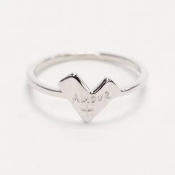 Federation Accessories Amour Heart Ring Sterling Silver