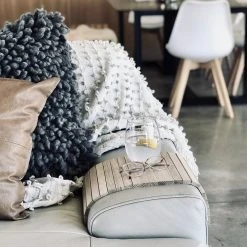 NED Collections Arm Chair Side Rest Natural Wood Slats Support Local Gifts