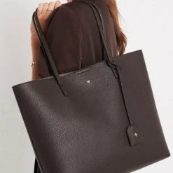 Peta + Jain Accessories Saint Black Pebble Vegan Leather Tote Bag