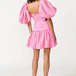 Aureta Ada Candy Balloon Sleeve Cut Out Waist Dress Fashion 7 Aureta Ada Candy Balloon Sleeve Cut Out Waist Dress Fashion