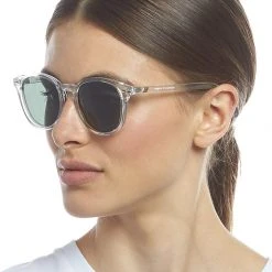 Le Specs Accessories Bandwagon Round Clear Sunglasses