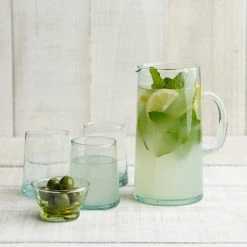 Beldi Wine Glasses Clear Blue Large 250ml Gift The Hostest With The Mostest