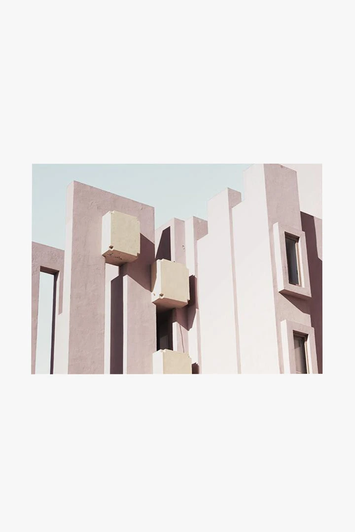 Papier HQ Blush Building White Framed A1 Print 3 Papier HQ Blush Building White Framed A1 Print