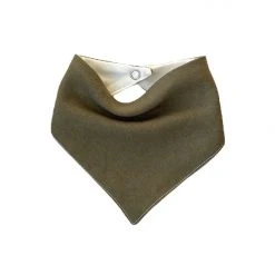 Pretty Kiwi Home & Beauty Bandana Bib Olive Linen