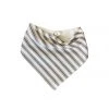 Pretty Kiwi Bandana Bib Stone StripeTicking 2 Pretty Kiwi Bandana Bib Stone StripeTicking
