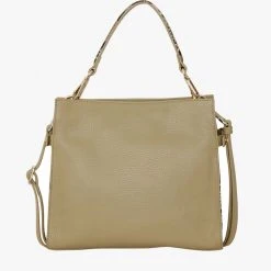 Saben Bea Tussock Pale Green Python Leather Square Crossbody Bag Accessories
