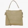 Saben Bea Tussock Pale Green Python Leather Square Crossbody Bag Accessories