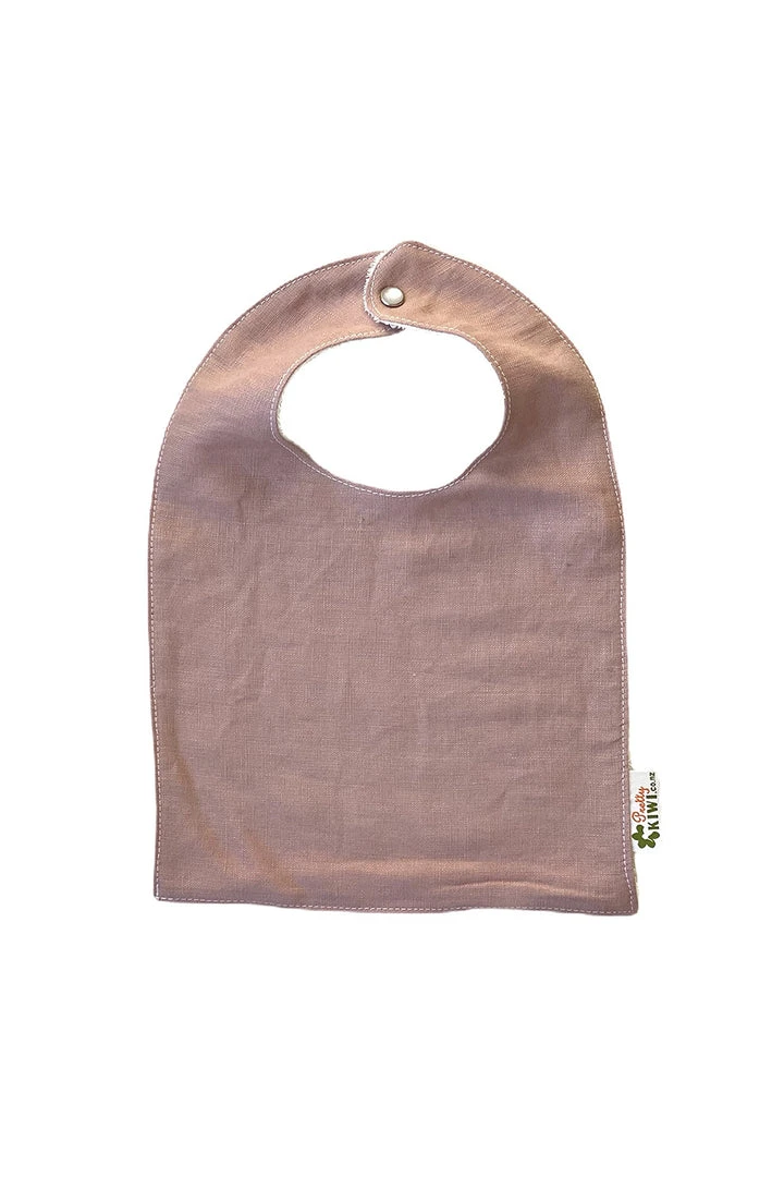 Pretty Kiwi Bib Blush Linen 3 Pretty Kiwi Bib Blush Linen