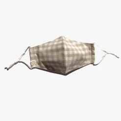 Personal Space Black + Neutral Gingham Face Mask Two Pack Accessories